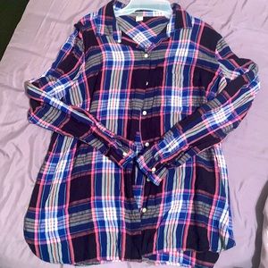 Old Navy button down flannel top